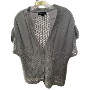 Women's Style & Co. Cardigan/vest, 1X, Gray